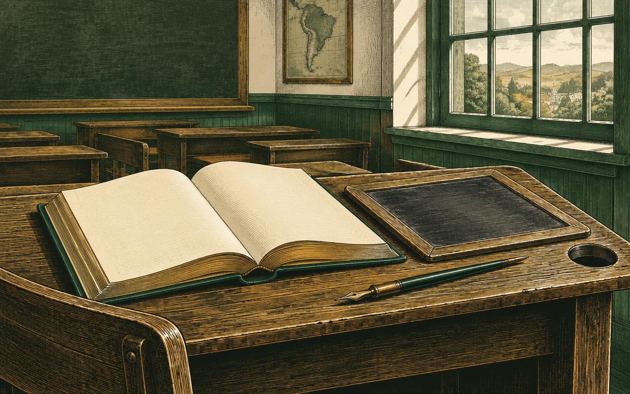Ilustração editorial para Instituto Ponte Nova, 1911